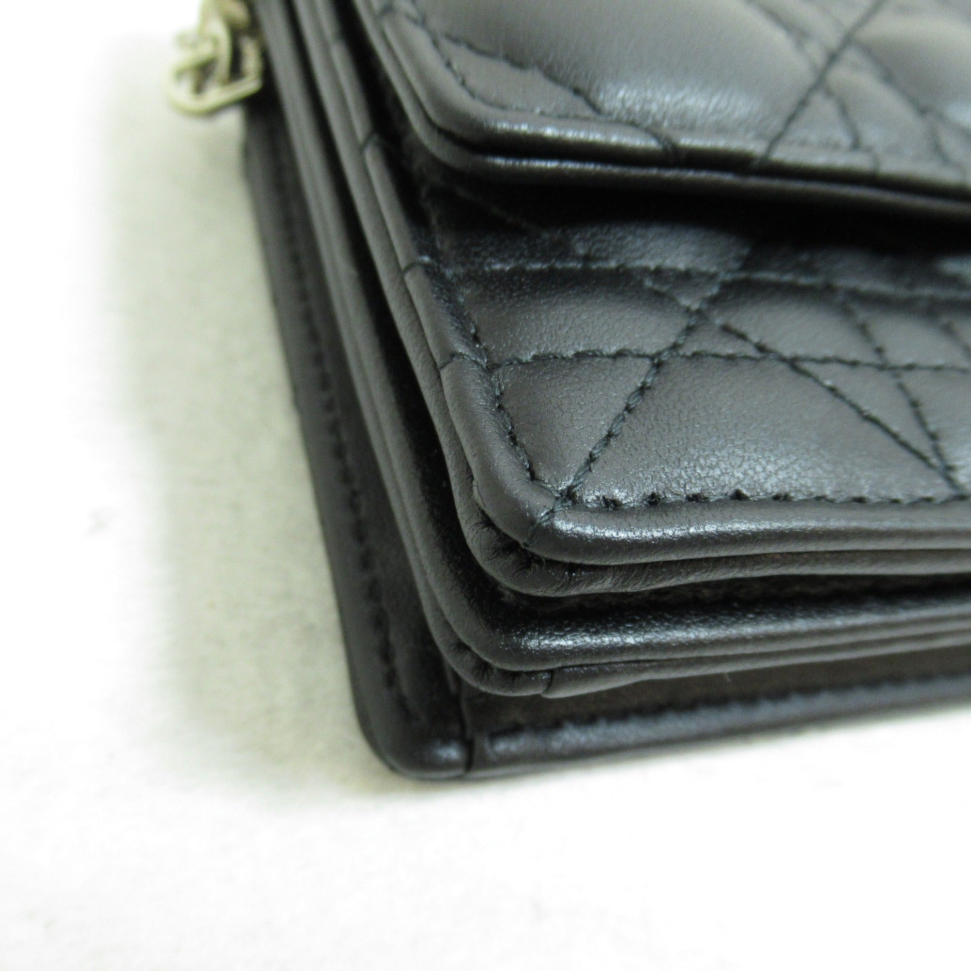 Dior top handle clutch bag Black leather S0980ONMJ M900
