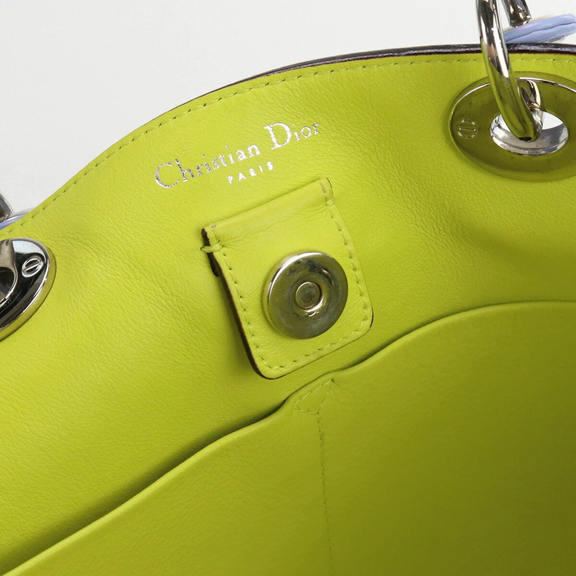 CHRISTIAN DIOR Diorissimo Bag Tote Leather Women's