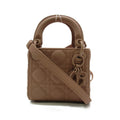 Dior Lady Dior Shoulder Bag Pink Beige Calfskin [cowhide]
