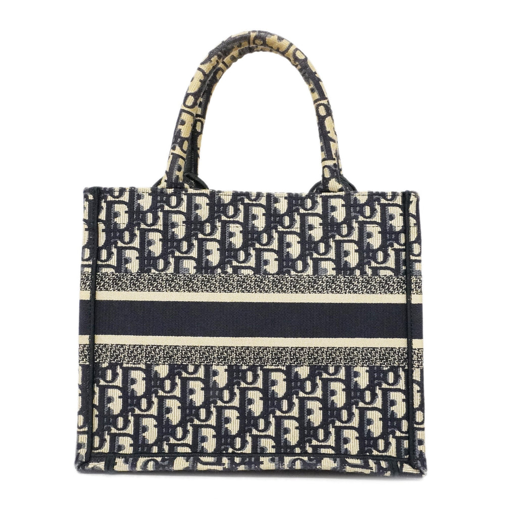 CHRISTIAN DIORAuth  Book Tote Small Women's Canvas Tote Bag Navy