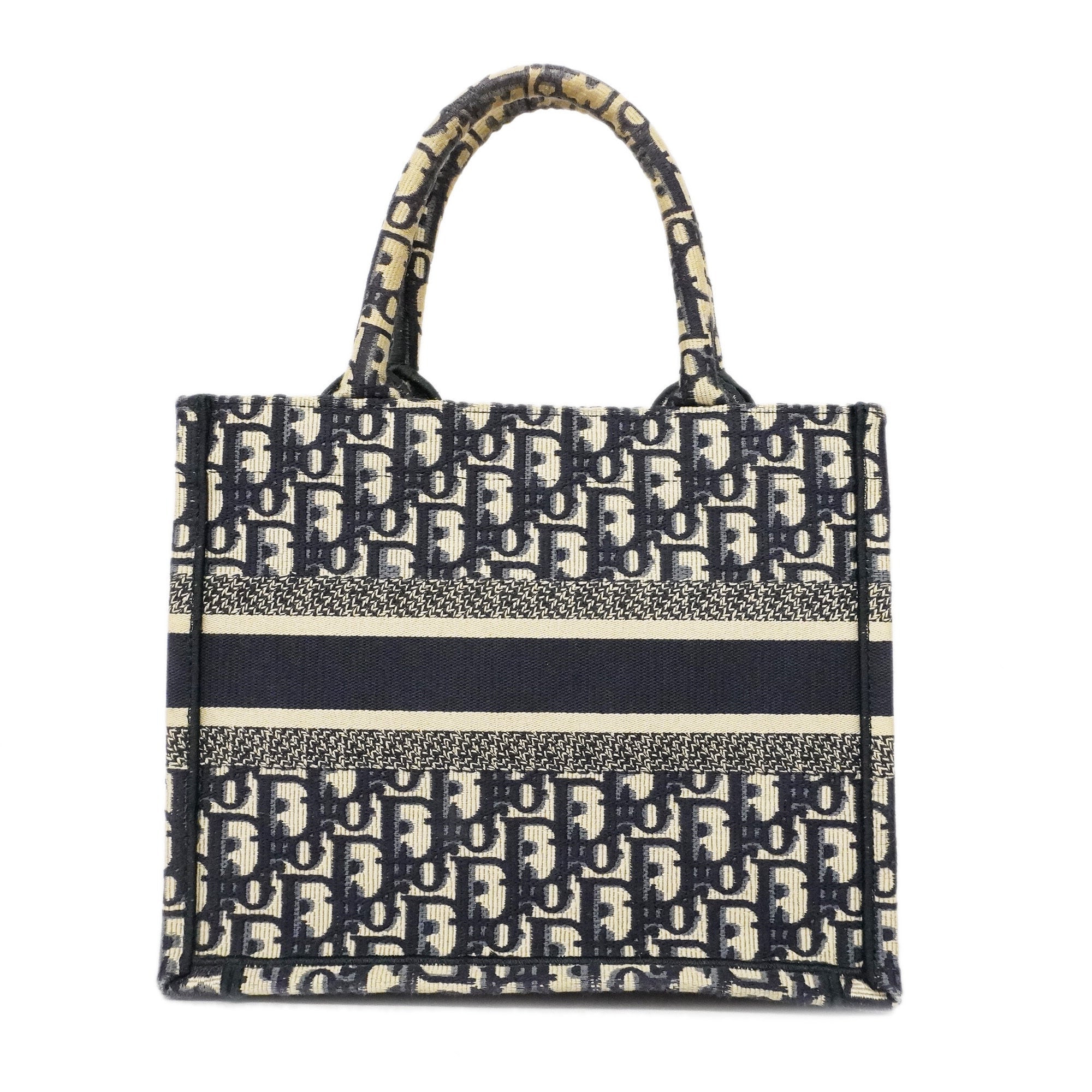 CHRISTIAN DIORAuth  Book Tote Small Women's Canvas Tote Bag Navy