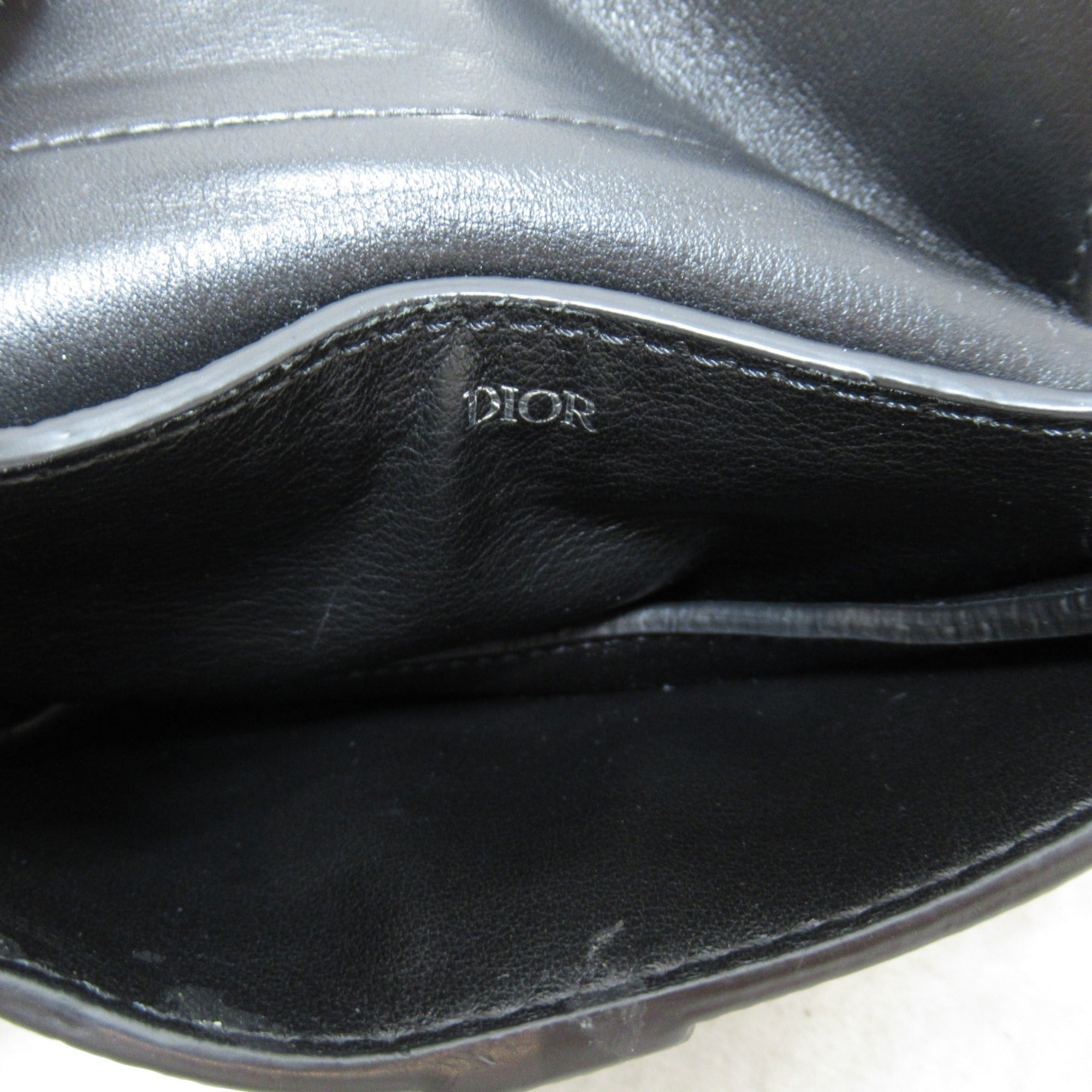Dior Saddle pouch Black leather