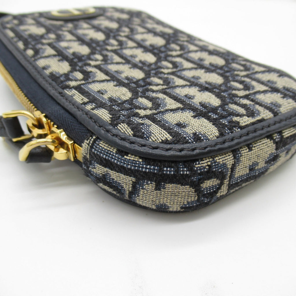Dior Montaigne Phone Case Shoulder Bag Navy canvas S2114UTZQ
