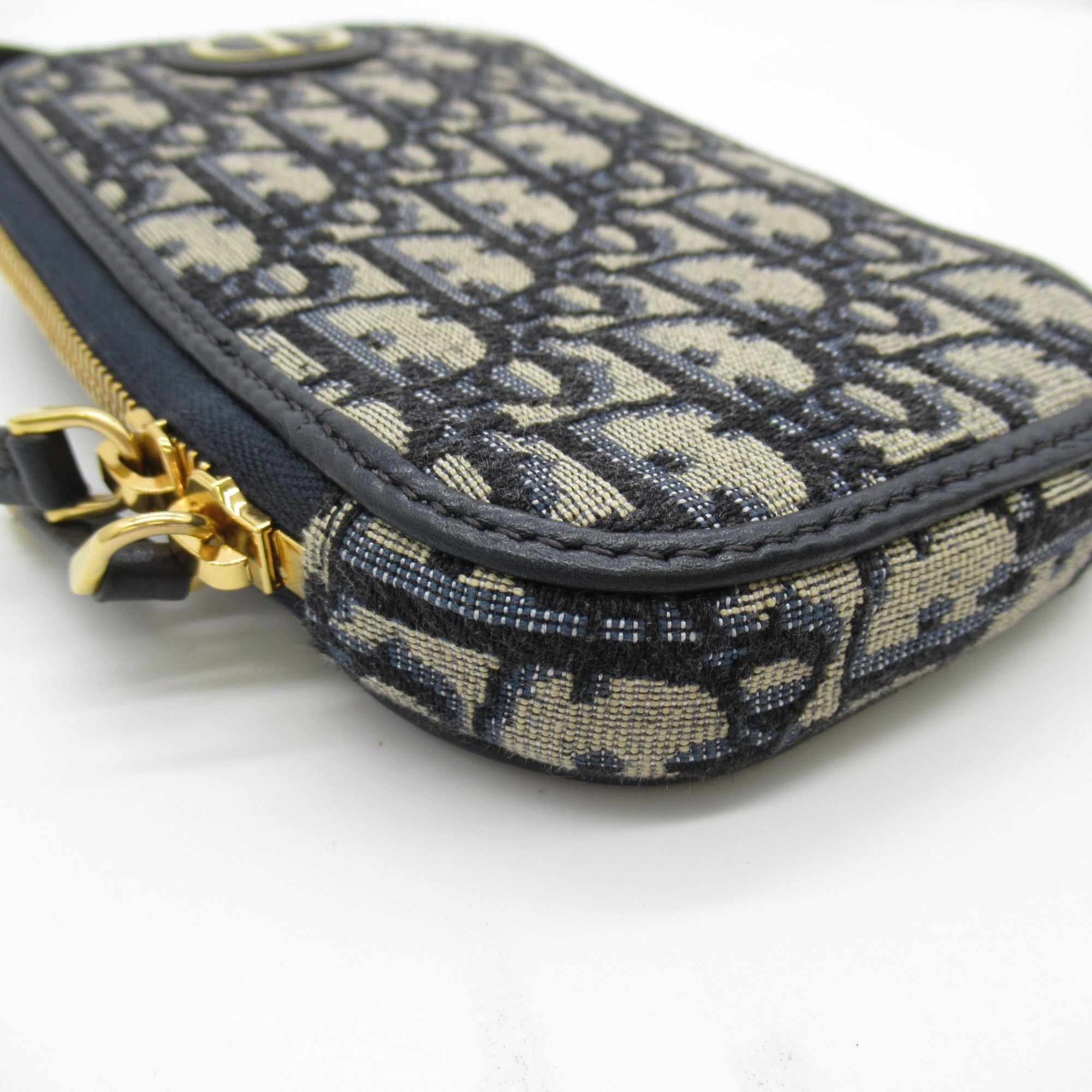 Dior Montaigne Phone Case Shoulder Bag Navy canvas S2114UTZQ
