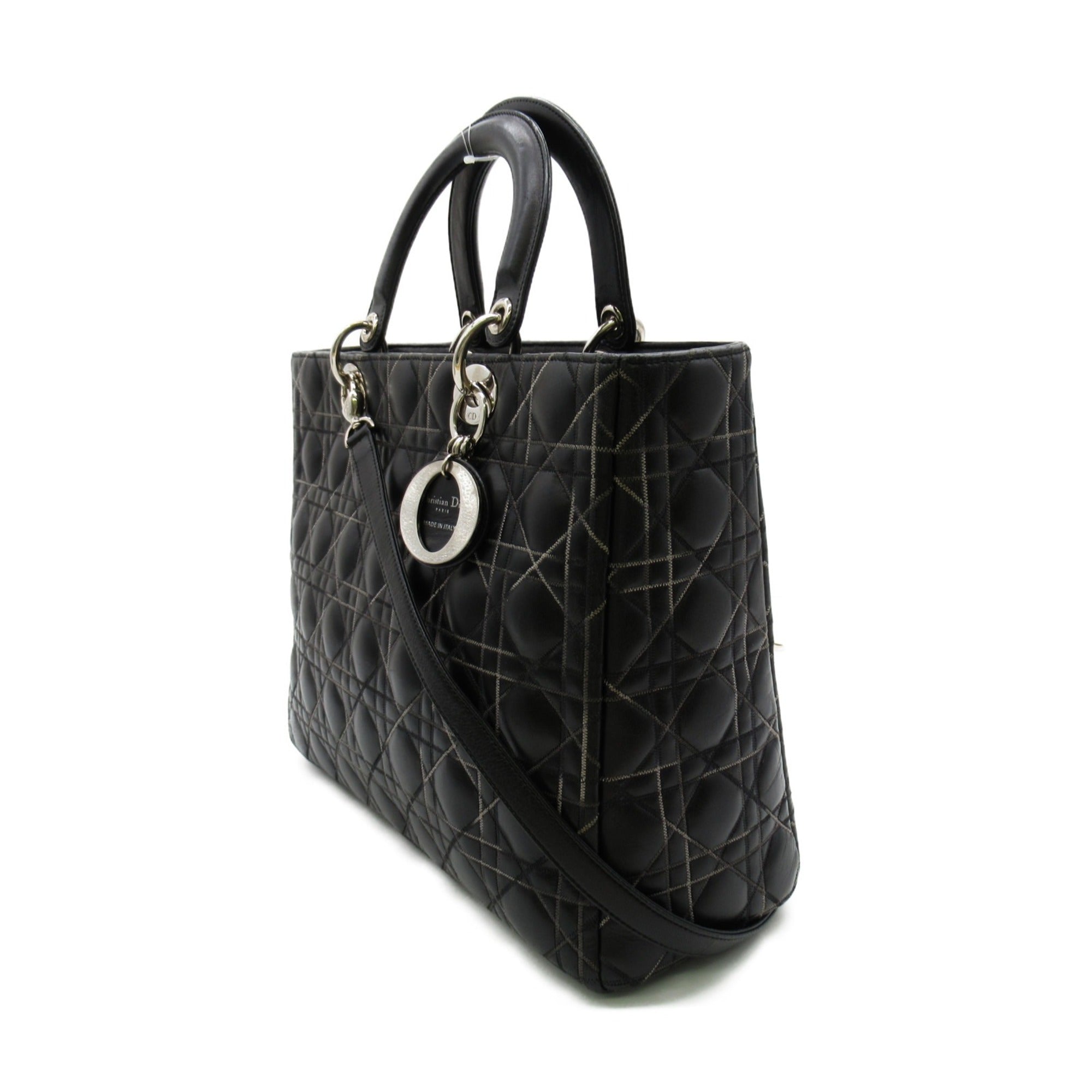 Dior Shoulder Bag Black leather