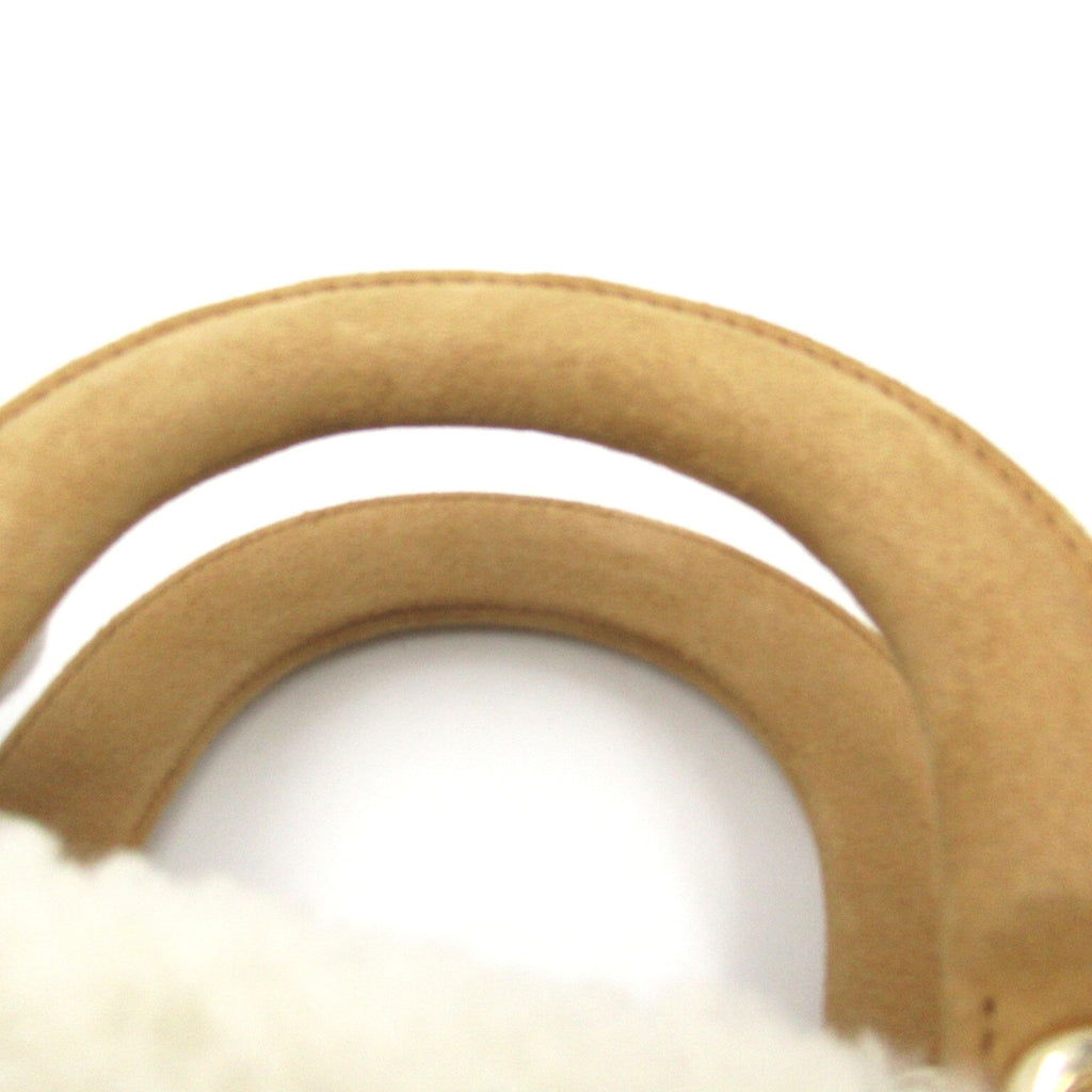 Dior lady dior handbag mini Beige White Suede Mouton