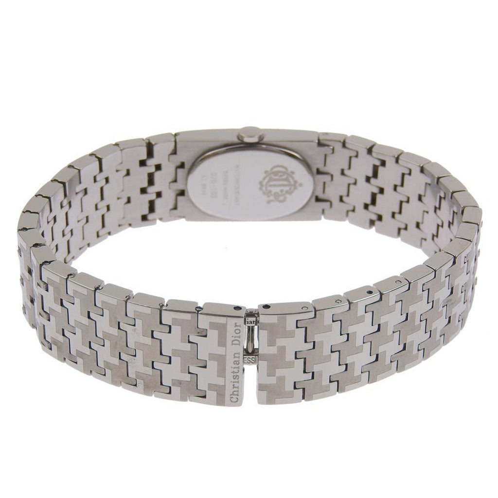 Dior Miss watch D70-100 stainless steel silver quartz analog display ladies black dial