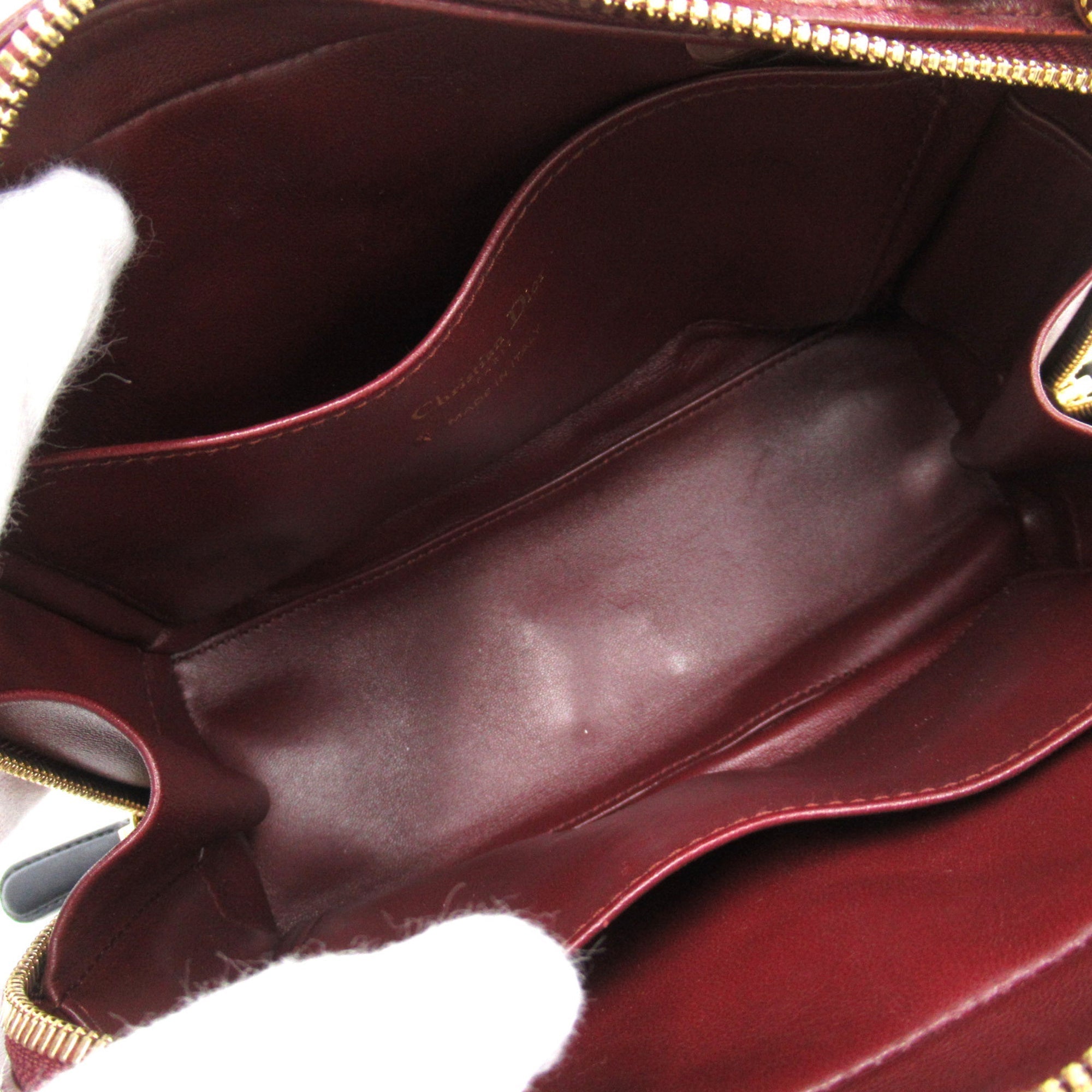 Dior Lily Classic Cannage Shoulder Bag Bordeaux system Lambskin [sheep leather] 01-BO-0176