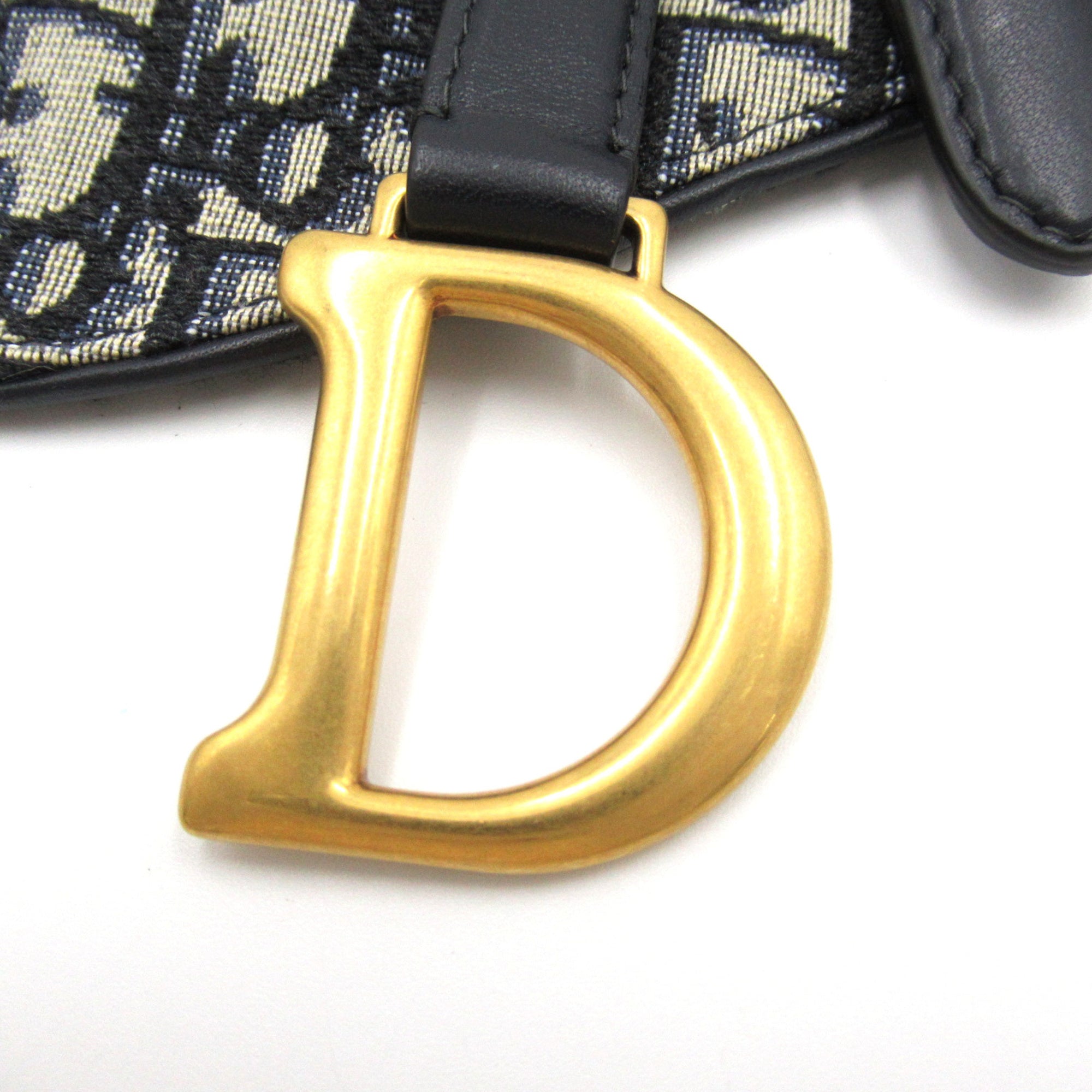 Dior Mini saddle bag Navy canvas
