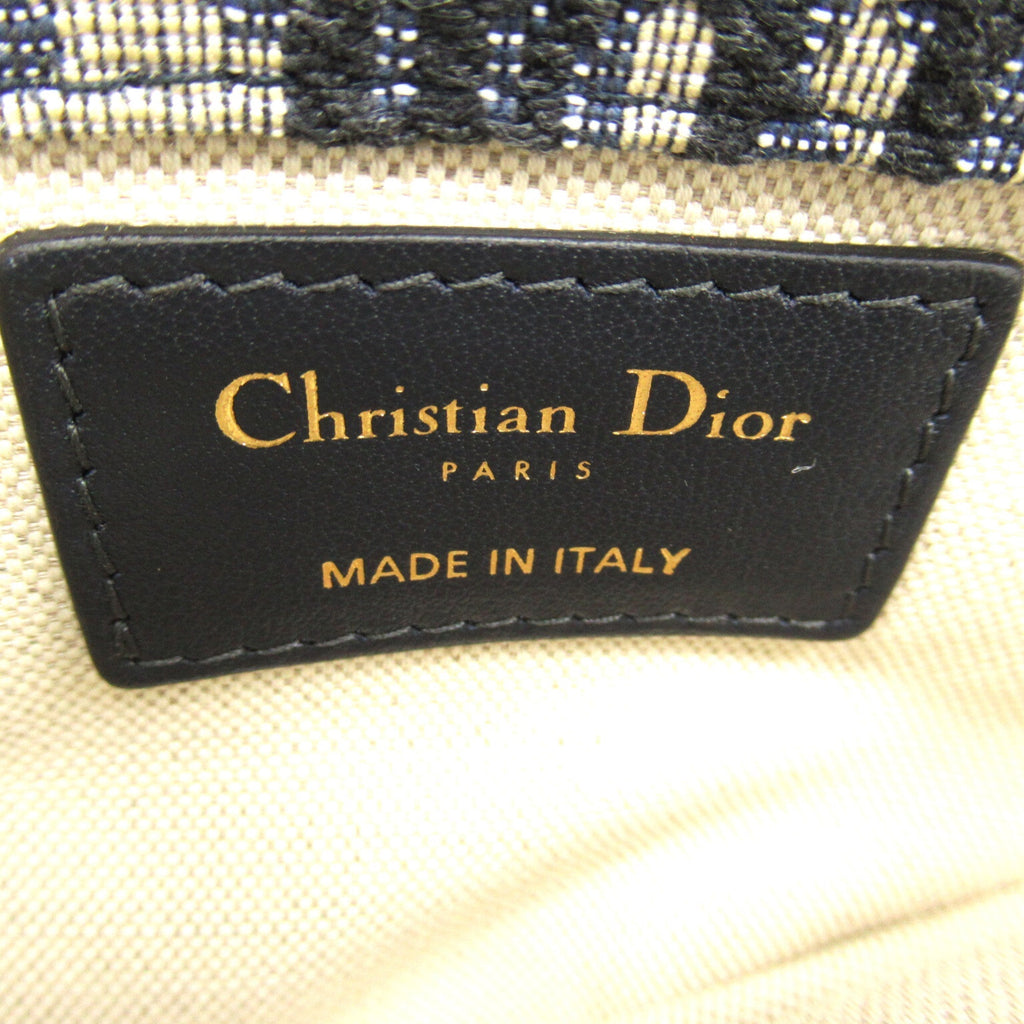 Dior Mini saddle bag Navy canvas