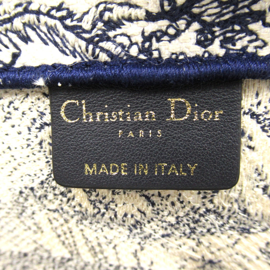 Dior Book tote Navy White canvas M1296ZRGO_M928