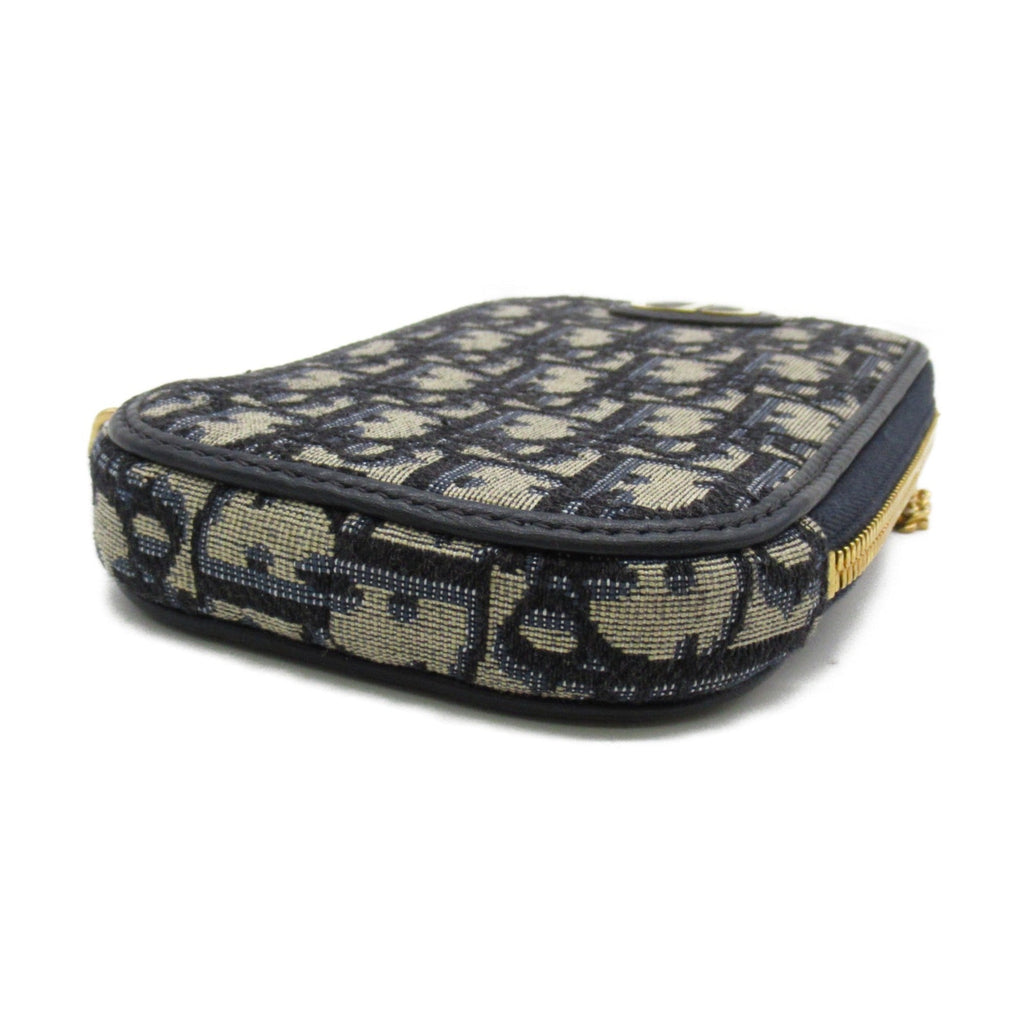 Dior Montaigne Phone Case Shoulder Bag Navy canvas S2114UTZQ