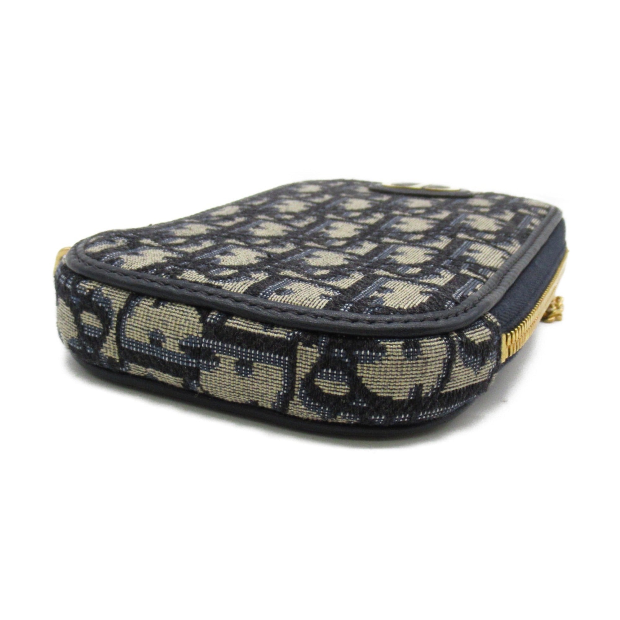 Dior Montaigne Phone Case Shoulder Bag Navy canvas S2114UTZQ
