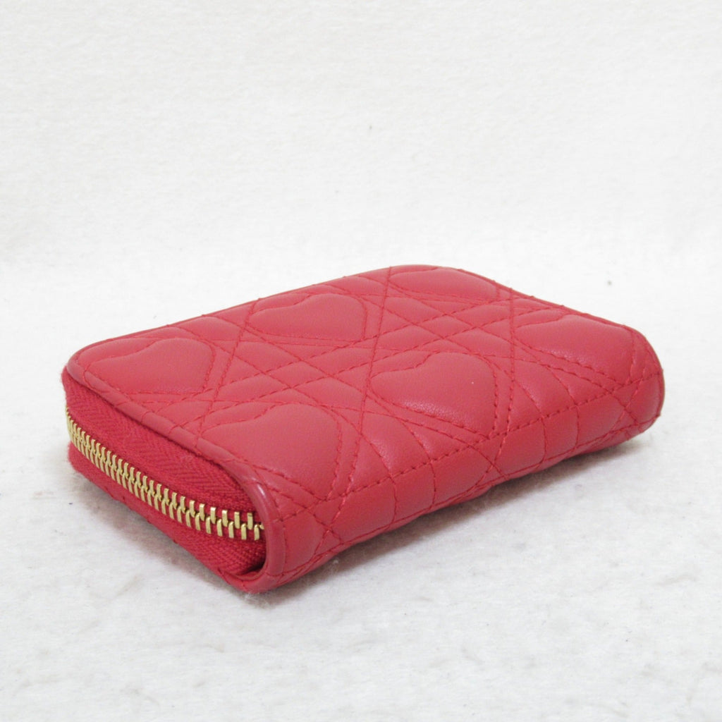 Dior lady dior coin purse Red leather S0985ONHG
