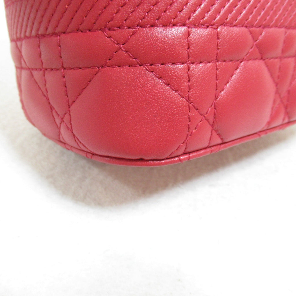 Dior Vanity Shoulder Bag Red Lambskin [sheep leather] S5488UNTR