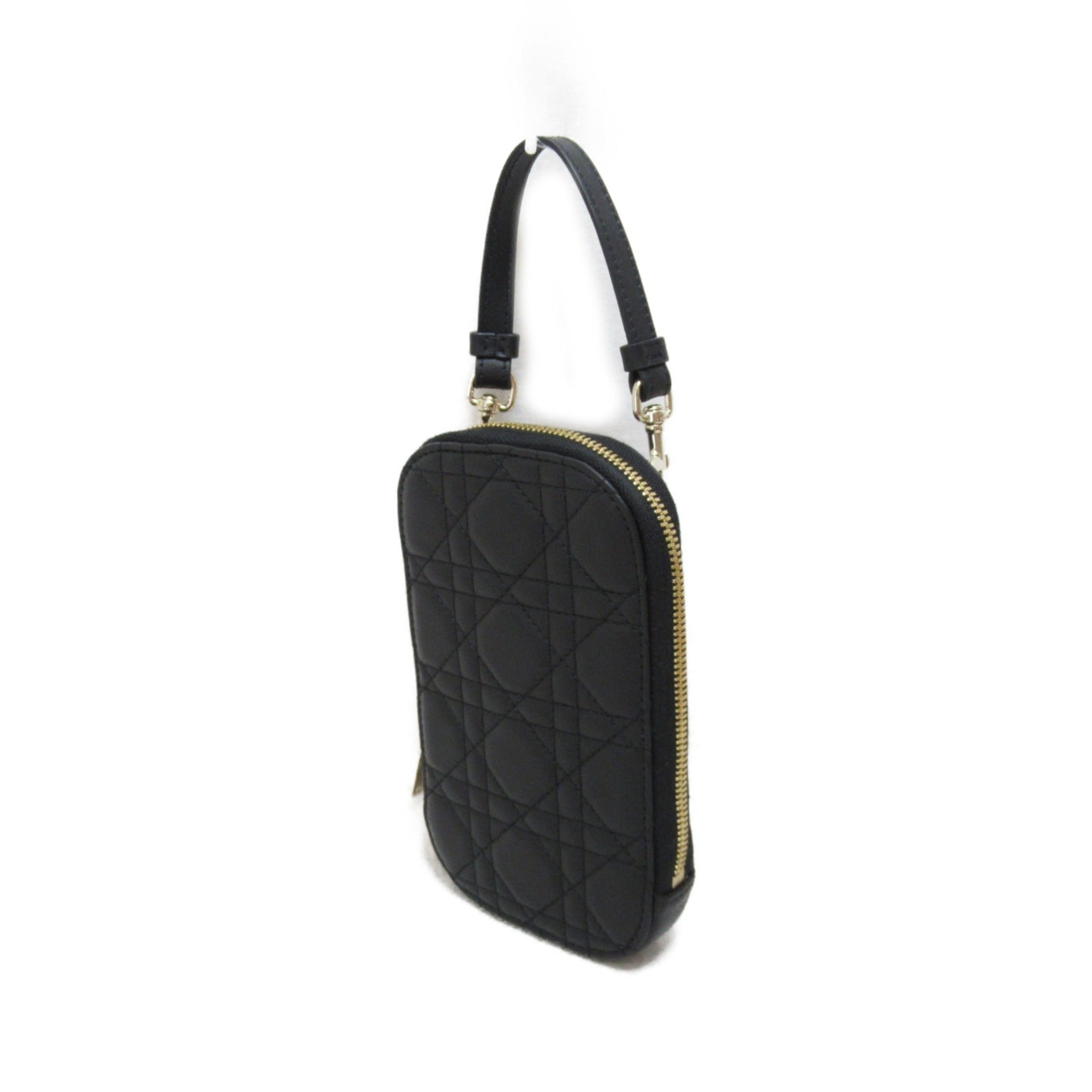 Dior Phone Shoulder Bag Black leather