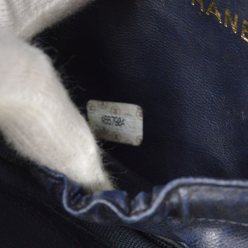 CHANEL 1996-1997 Timeless Vanity Handbag Denim