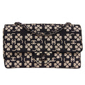CHANEL 2000-2001 Clover Pattern Classic Single Flap Medium