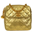 CHANEL Bijou Chain Shoulder Bag Gold Lambskin