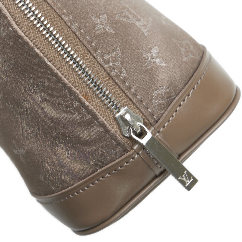 Louis Vuitton Monogram Saten Little Alma Handbag Mini Bag M92147 Brown Leather  Louis Vuitton