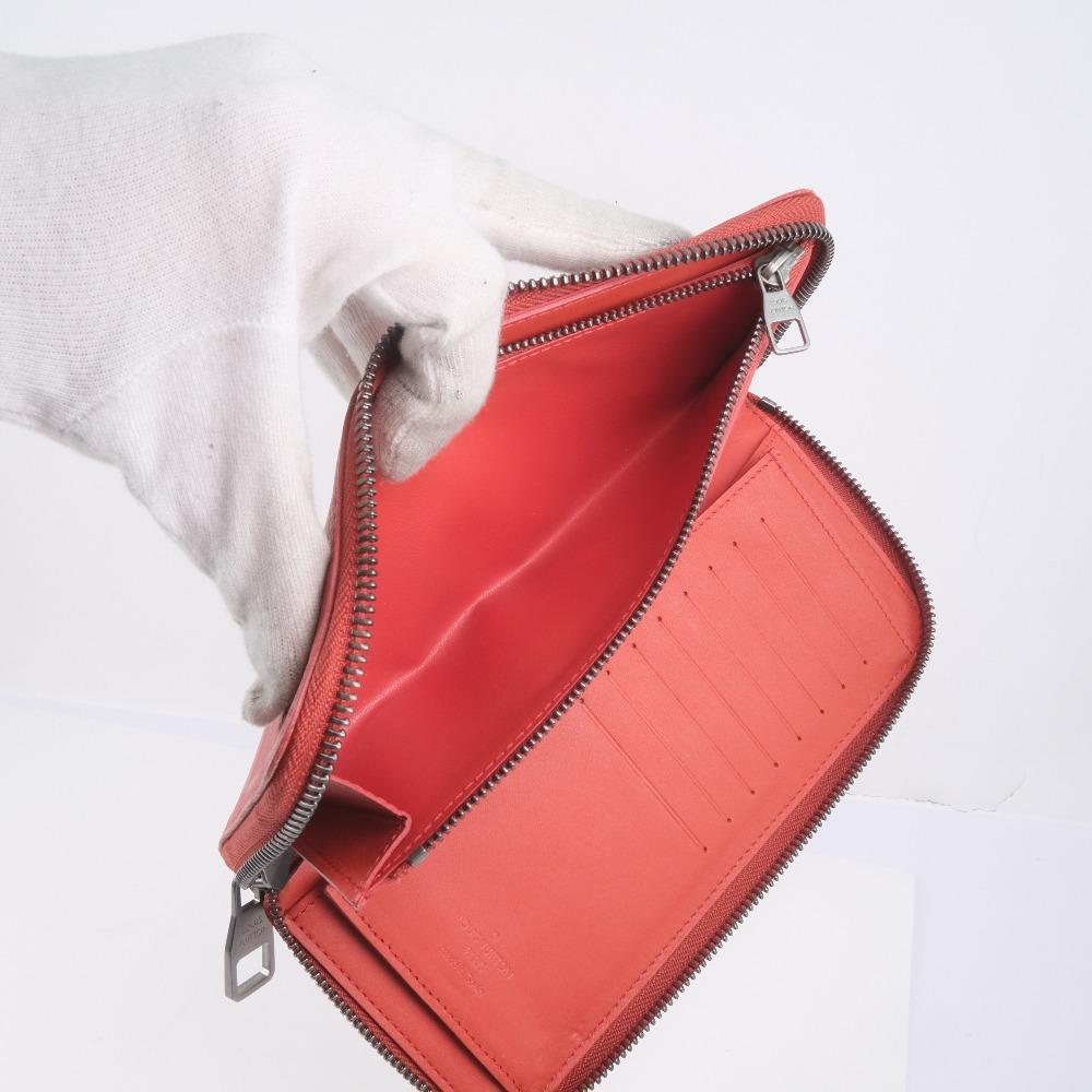 Louis Vuitton Red Leather Zippy wallet wallet accessories