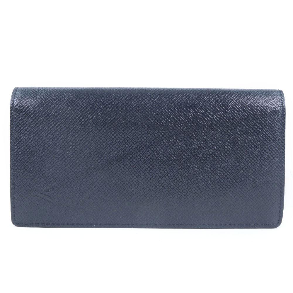 Louis Vuitton Navy Leather Portefeuille Brazza wallet accessories
