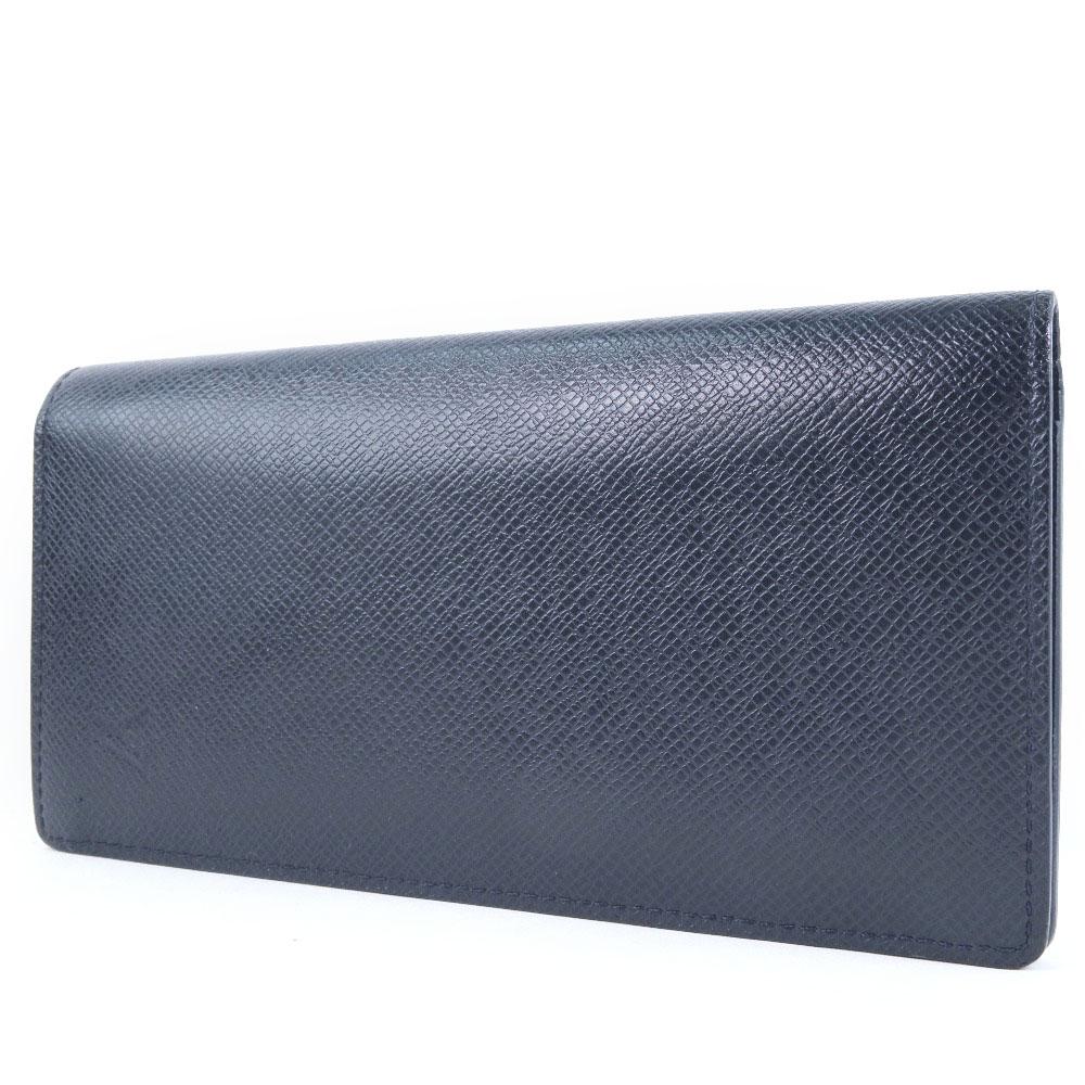 Louis Vuitton Navy Leather Portefeuille Brazza wallet accessories