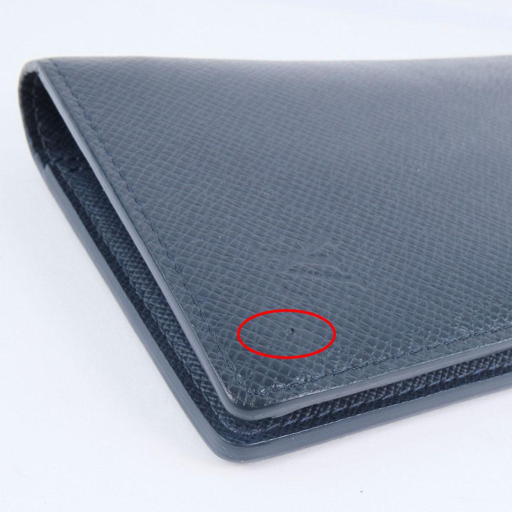 Louis Vuitton Navy Leather Portefeuille Brazza wallet accessories