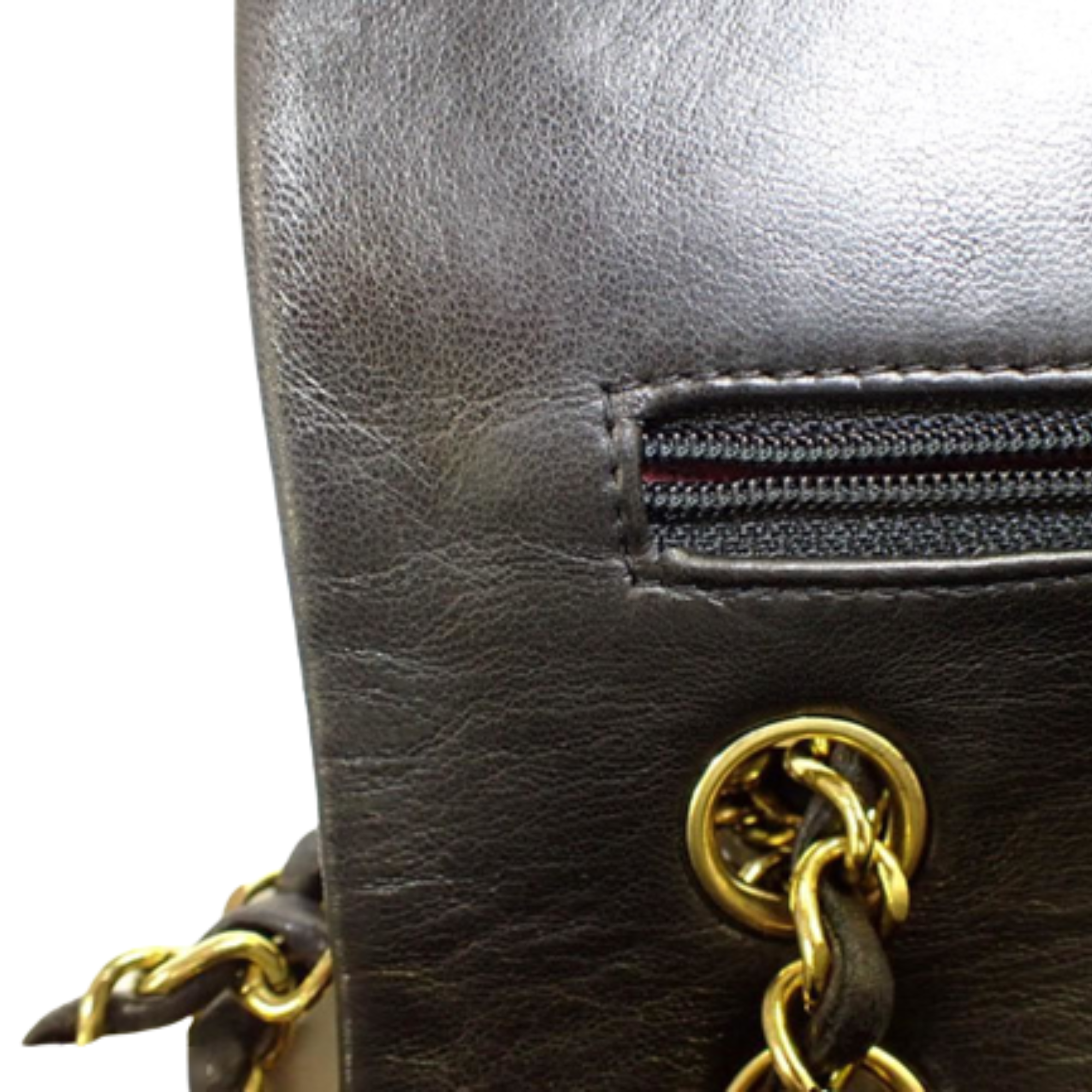 Chanel Black Leather Double flap shoulder bag