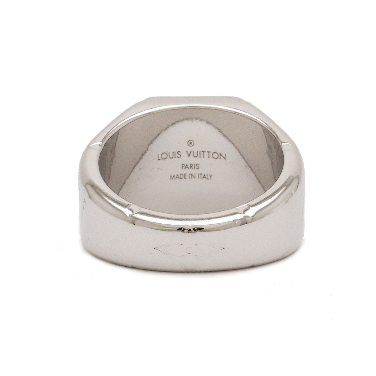 Louis Vuitton Monogram Ring M Size #19 No. 19 Silver Colour M62487