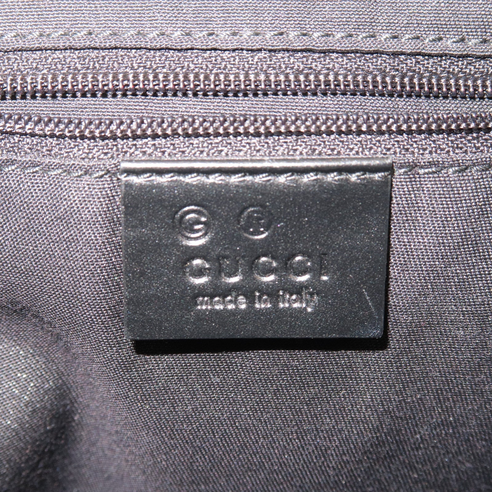 GUCCI Sherry GG Canvas Leather Shoulder Bag Beige Black 388926