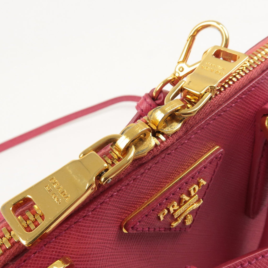 Prada Logo Leather 2Way Hand Bag Shoulder Bag Pink BL0838