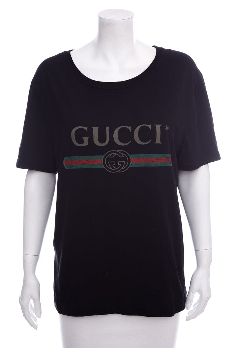 Gucci Black Logo T-Shirt SZ S NWT