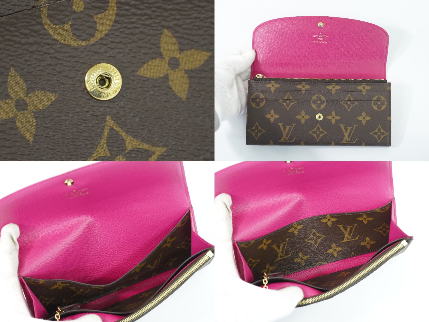 Louis Vuitton Portefeuille Emily Monogram Long Wallet M68313
