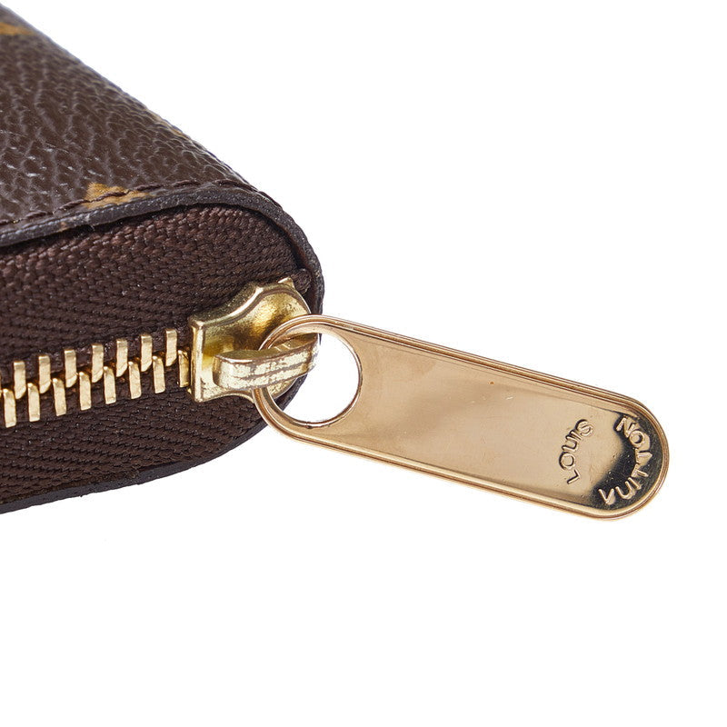 Louis Vuitton Monogram Zippe Coinpass Coincase M60067 Brown PVC Leather  Louis Vuitton