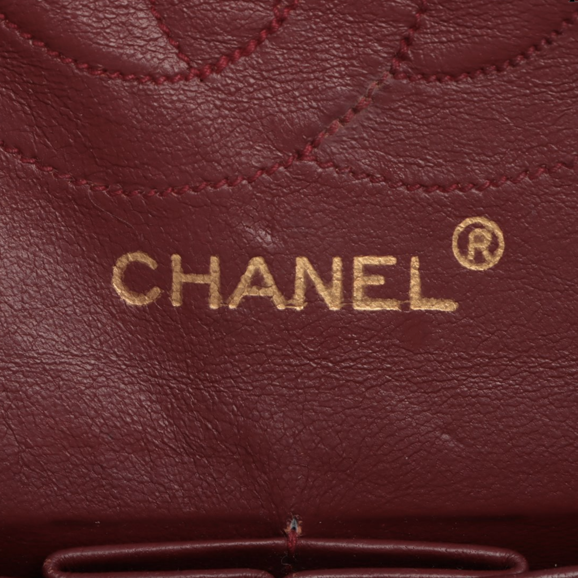 Chanel Black Leather Double flap shoulder bag