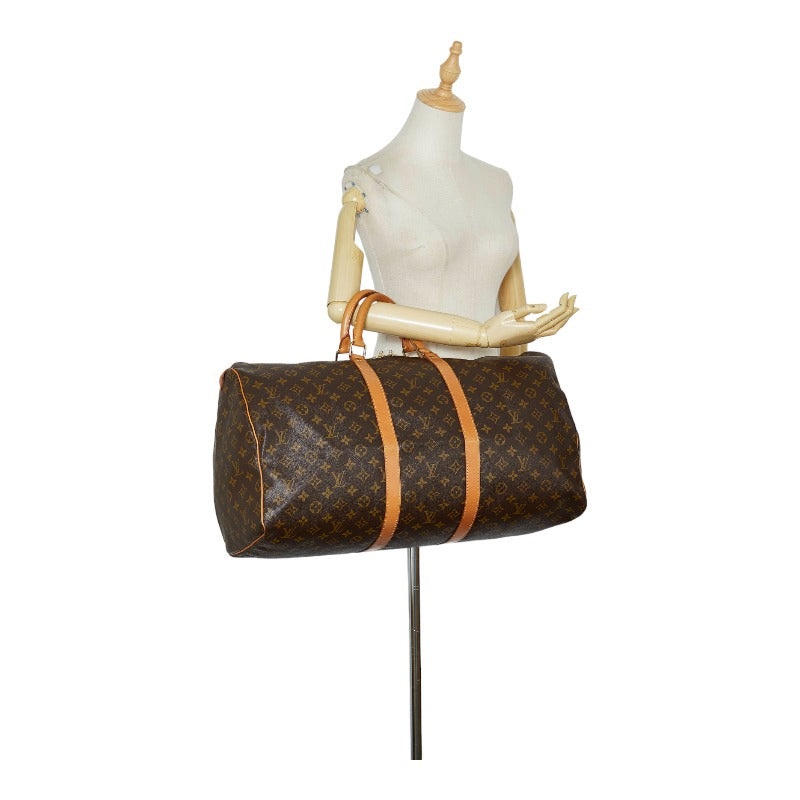Louis Vuitton Monogram M41424 Boston Bag PVC/Leather Brown