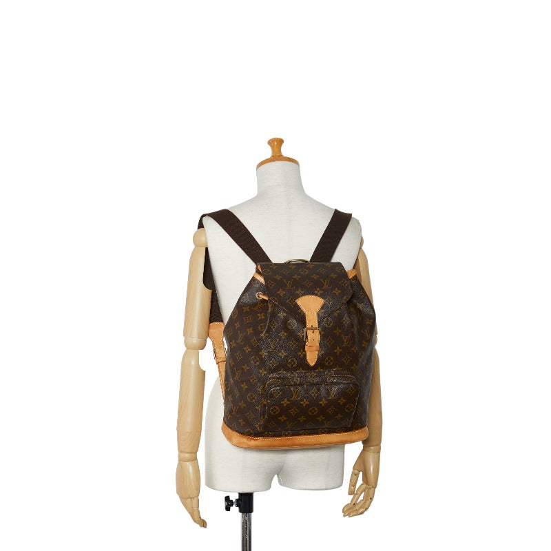 Louis Vuitton Monogram Monsouris GM Backpack M51135 Brown