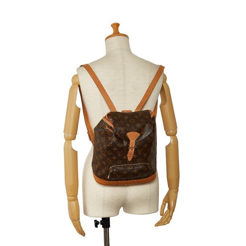 Louis Vuitton Monogram Monsouris MM Backpack M51136 Brown
