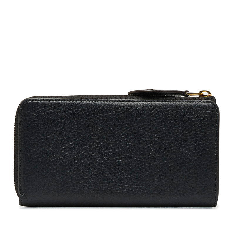 Louis Vuitton Portfolio Comet Roundfasner Long Wallet M63102 Black Leather  Louis Vuitton