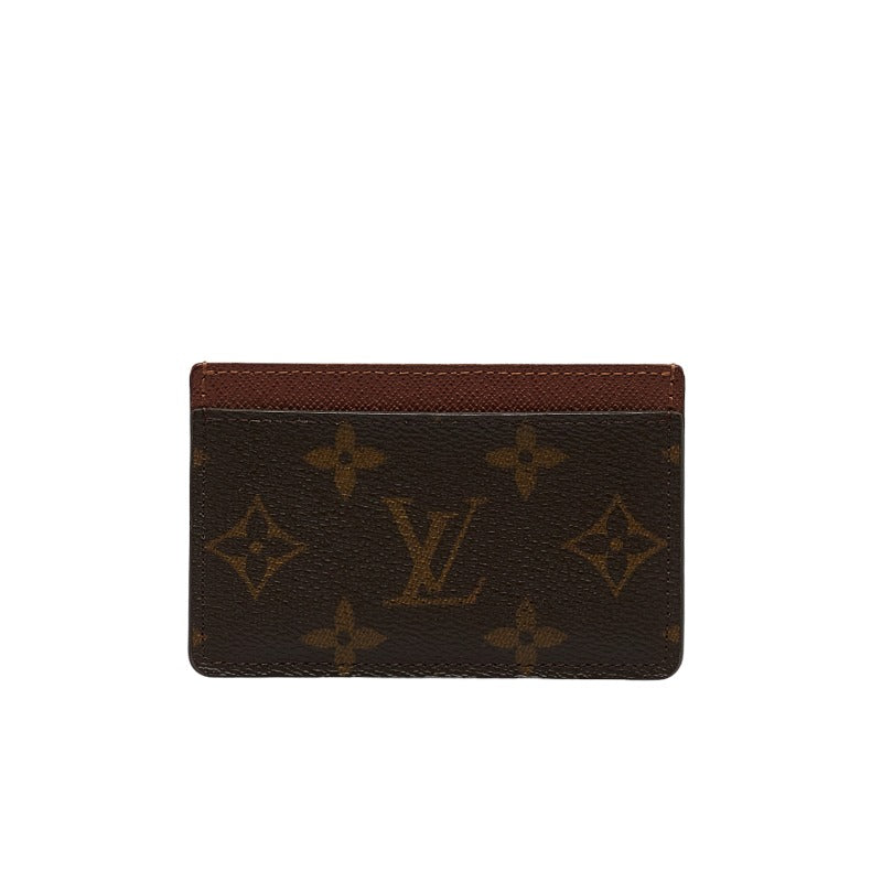 Louis Vuitton Monogram M61733 Card Case PVC/Leather Brown