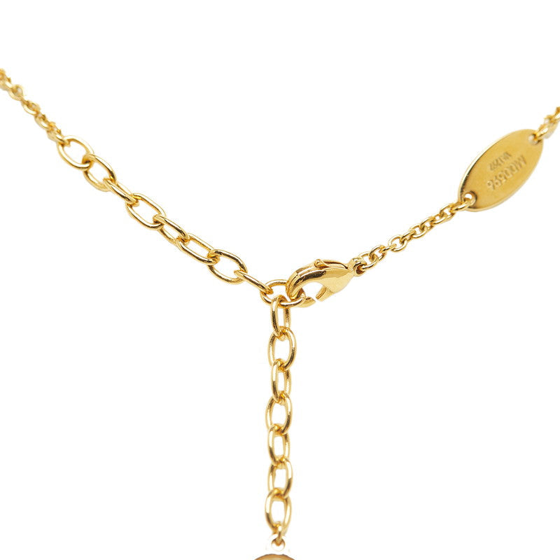 Louis Vuitton LV Logo Necklace M00596 Gold Ladies