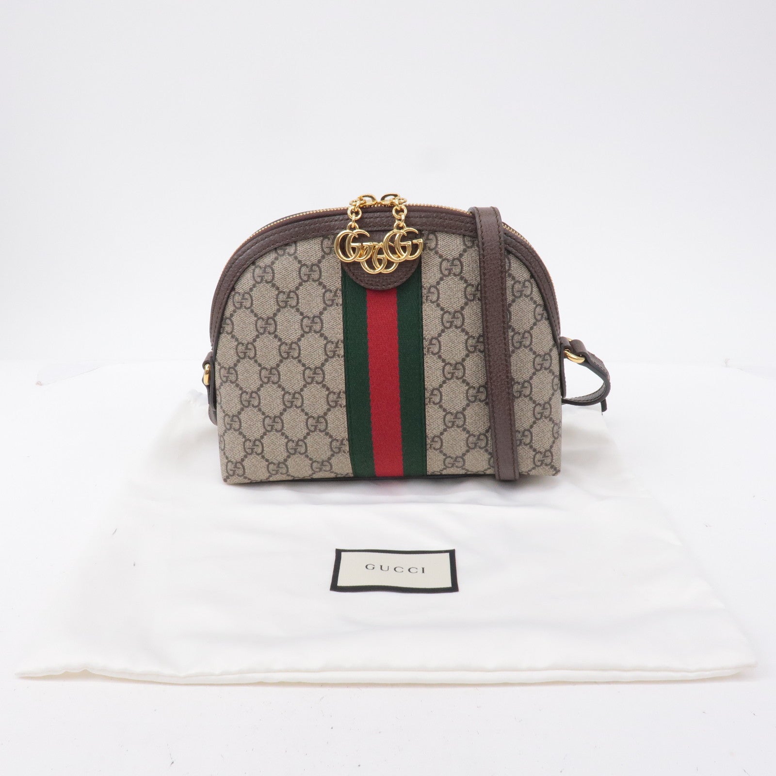 GUCCI Ophidia GG Supreme Leather Shoulder Bag 499621