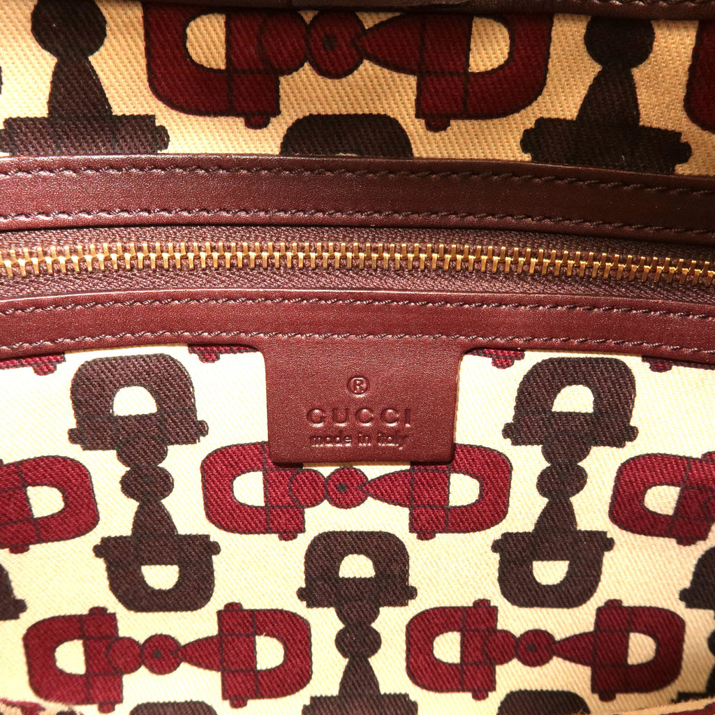 GUCCI Guccissima Leather Shoulder Bag Hand Bag Brown 145778