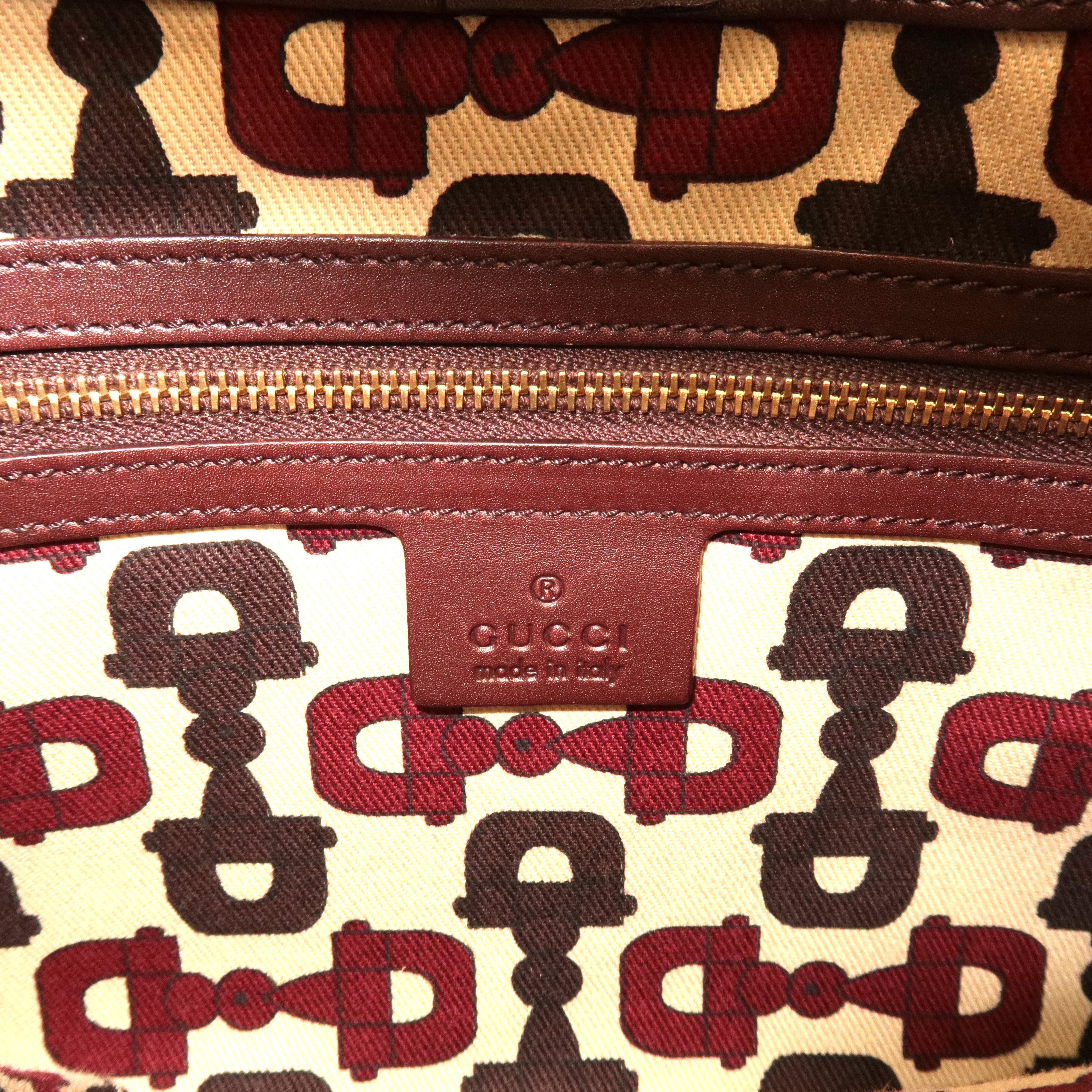 GUCCI Guccissima Leather Shoulder Bag Hand Bag Brown 145778