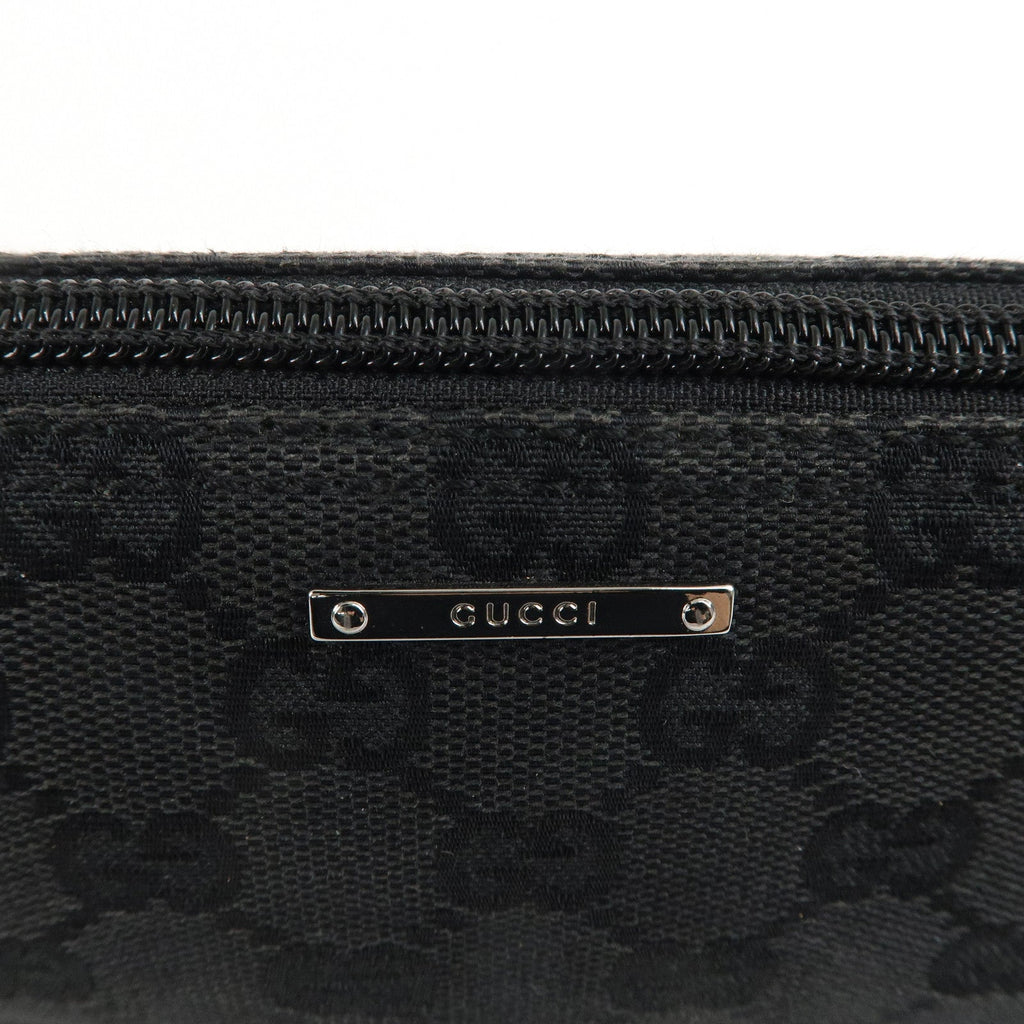GUCCI Set of 2 Boat Bag GG Canvas Leather Pouch 07198 039.1103