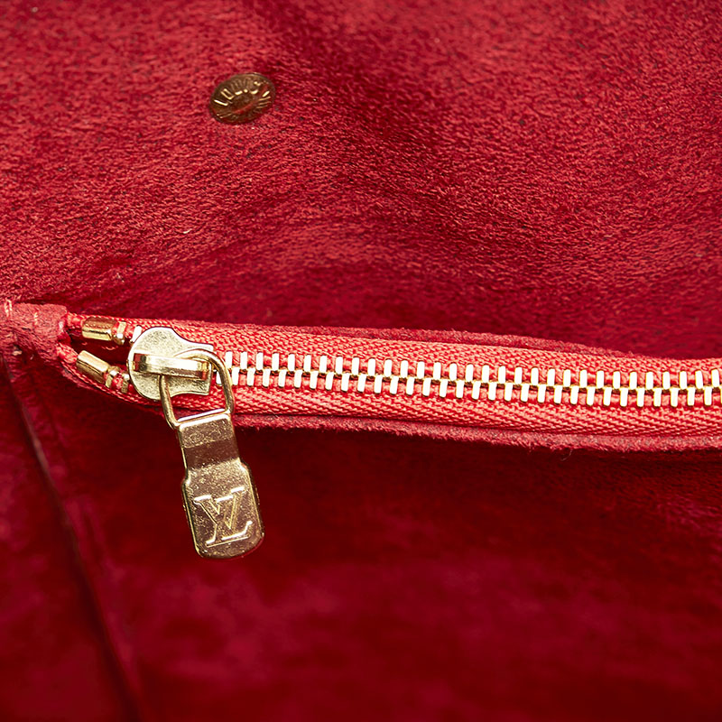 Louis Vuitton Louis Vuitton M42867 Boston Bag Leather Castilian Red