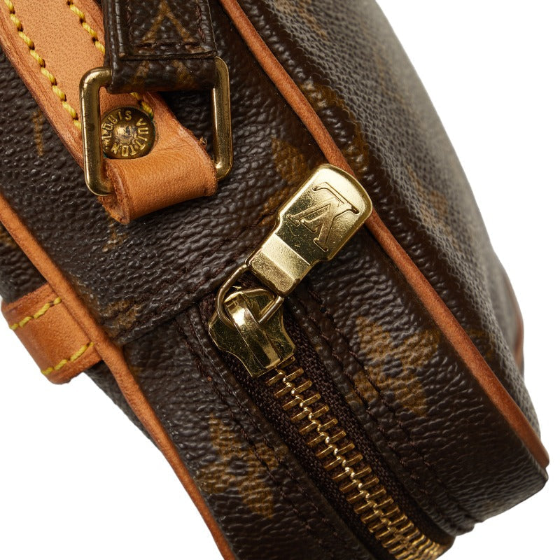 Louis Vuitton Monogram Danube Slipper Shoulder Bag M45266 Brown PVC Leather  Louis Vuitton