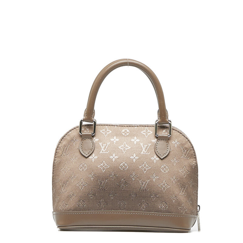 Louis Vuitton Monogram Saten Little Alma Handbag Mini Bag M92147 Brown Leather  Louis Vuitton
