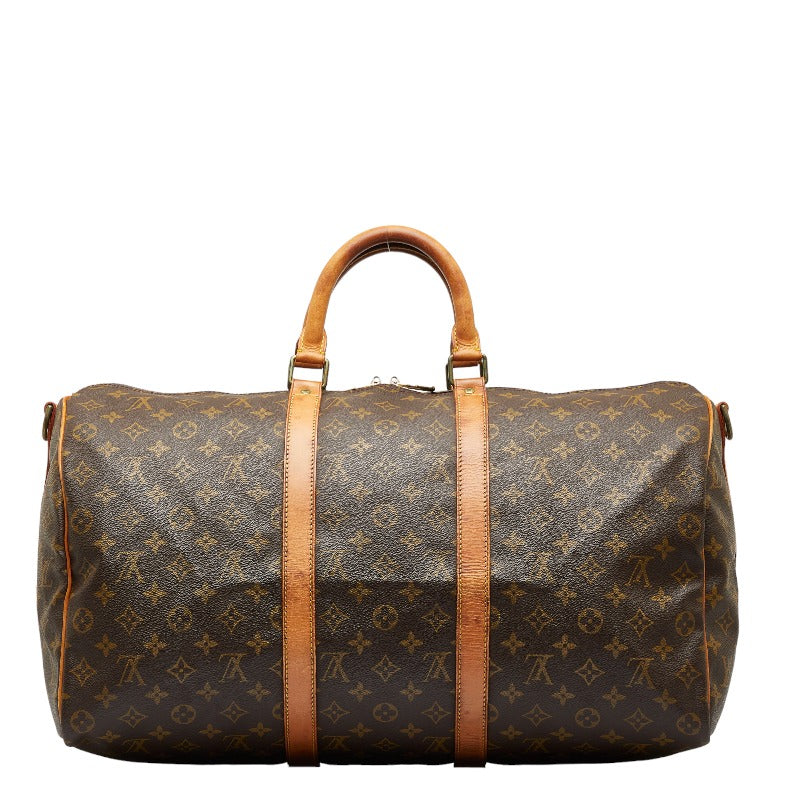 Louis Vuitton Monogram Keepall Bandolière 50 Boston Bag M41416